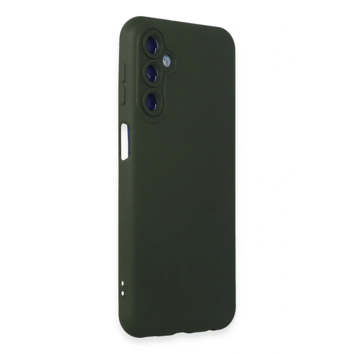 BFS  Samsung Galaxy M14 5G Kılıf Nano içi Kadife Silikon - Koyu Yeşil