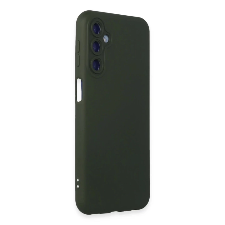 BFS  Samsung Galaxy M14 5G Kılıf Nano içi Kadife Silikon - Koyu Yeşil