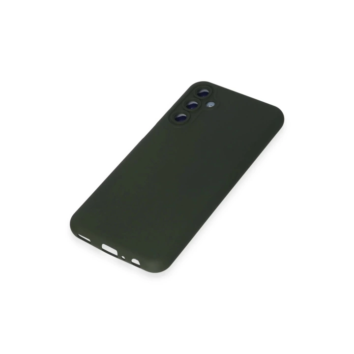 BFS  Samsung Galaxy M14 5G Kılıf Nano içi Kadife Silikon - Koyu Yeşil