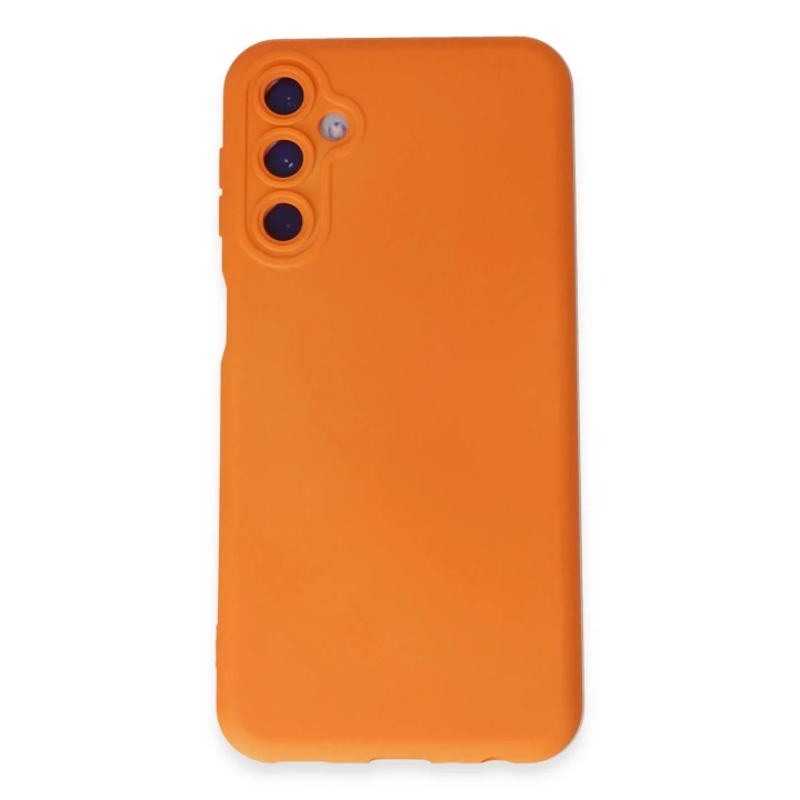 BFS  Samsung Galaxy M14 5G Kılıf Nano içi Kadife Silikon - Turuncu