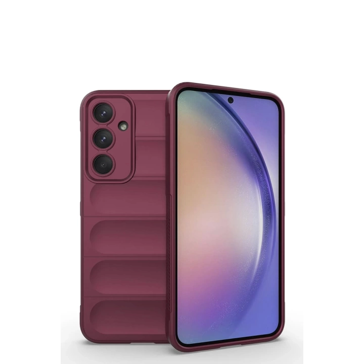 BFS  Samsung Galaxy M14 5G Kılıf Optimum Silikon - Bordo
