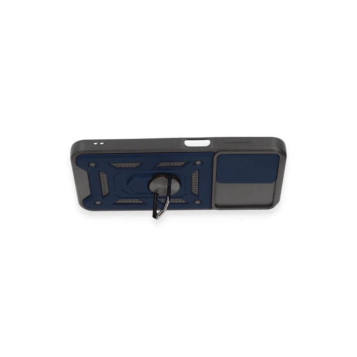 BFS  Samsung Galaxy M14 5G Kılıf Pars Lens Yüzüklü Silikon - Lacivert
