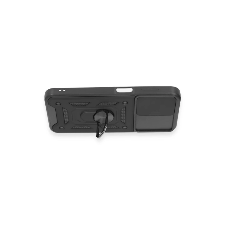 BFS  Samsung Galaxy M14 5G Kılıf Pars Lens Yüzüklü Silikon - Siyah