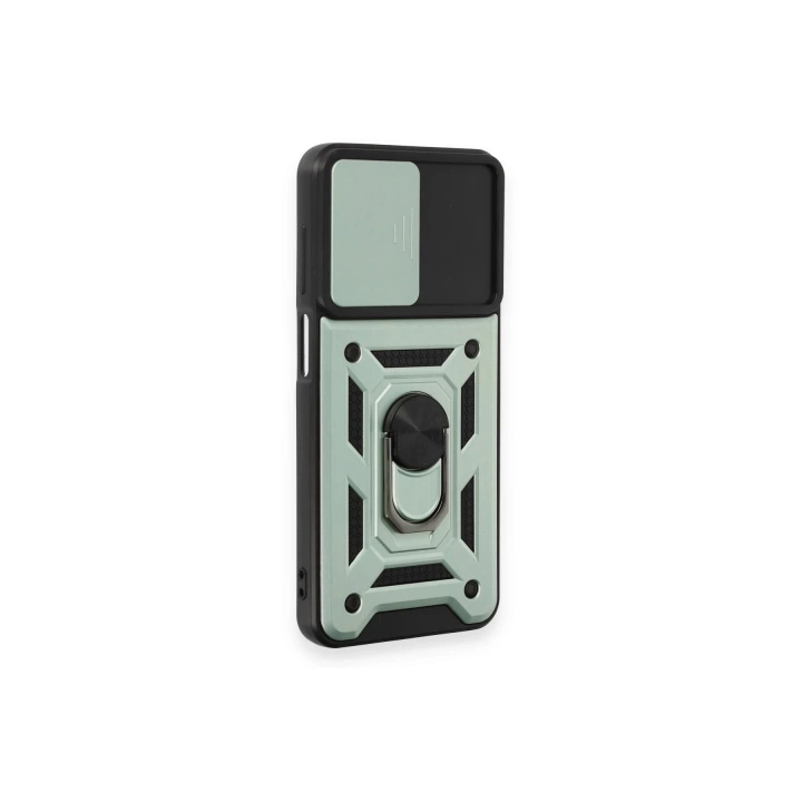 BFS  Samsung Galaxy M14 5G Kılıf Pars Lens Yüzüklü Silikon - Yeşil