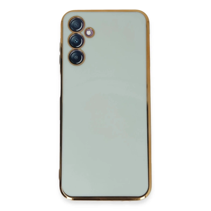 BFS  Samsung Galaxy M14 5G Kılıf Volet Silikon - Açık Yeşil