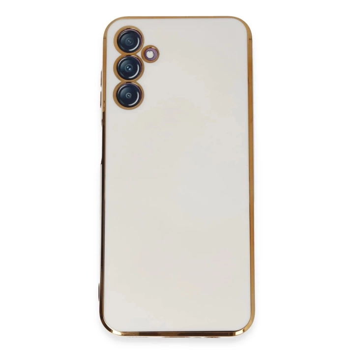 BFS  Samsung Galaxy M14 5G Kılıf Volet Silikon - Beyaz