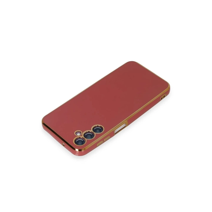 BFS  Samsung Galaxy M14 5G Kılıf Volet Silikon - Kırmızı