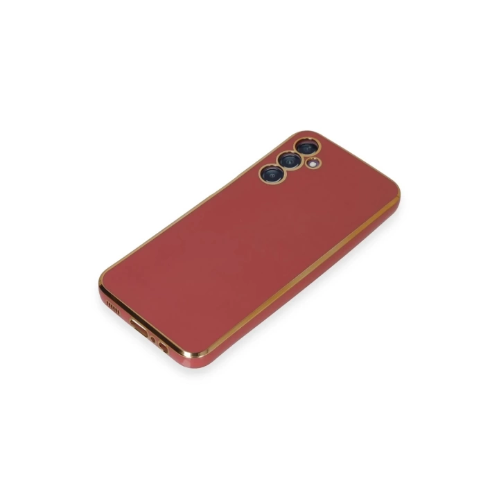 BFS  Samsung Galaxy M14 5G Kılıf Volet Silikon - Kırmızı