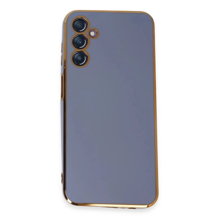 BFS  Samsung Galaxy M14 5G Kılıf Volet Silikon - Mavi