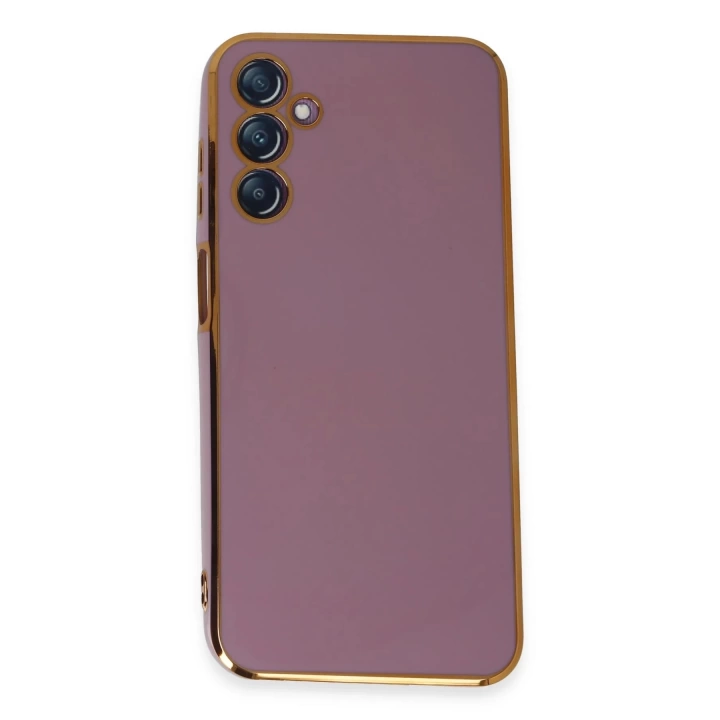 BFS  Samsung Galaxy M14 5G Kılıf Volet Silikon - Mor