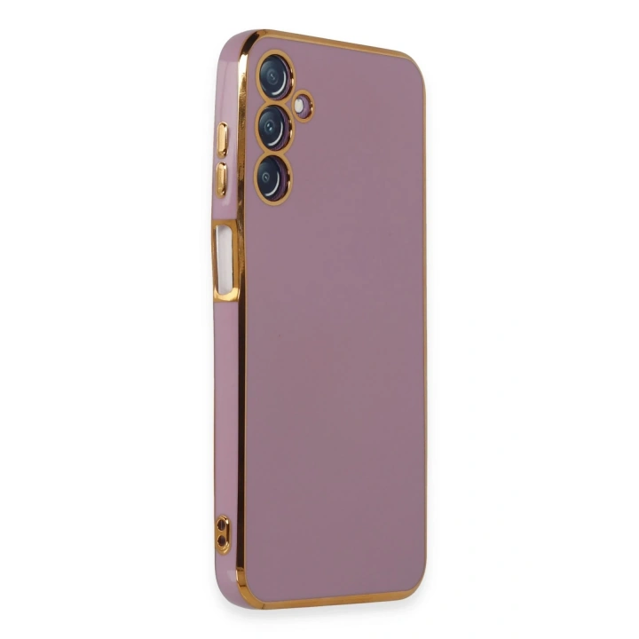 BFS  Samsung Galaxy M14 5G Kılıf Volet Silikon - Mor