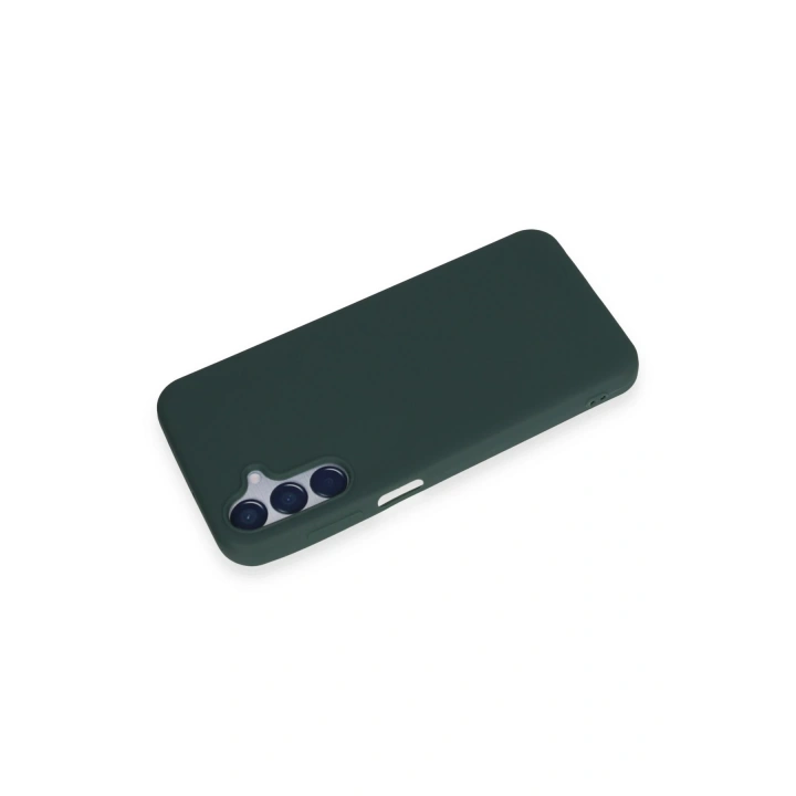 BFS  Samsung Galaxy M15 Kılıf First Silikon - Koyu Yeşil