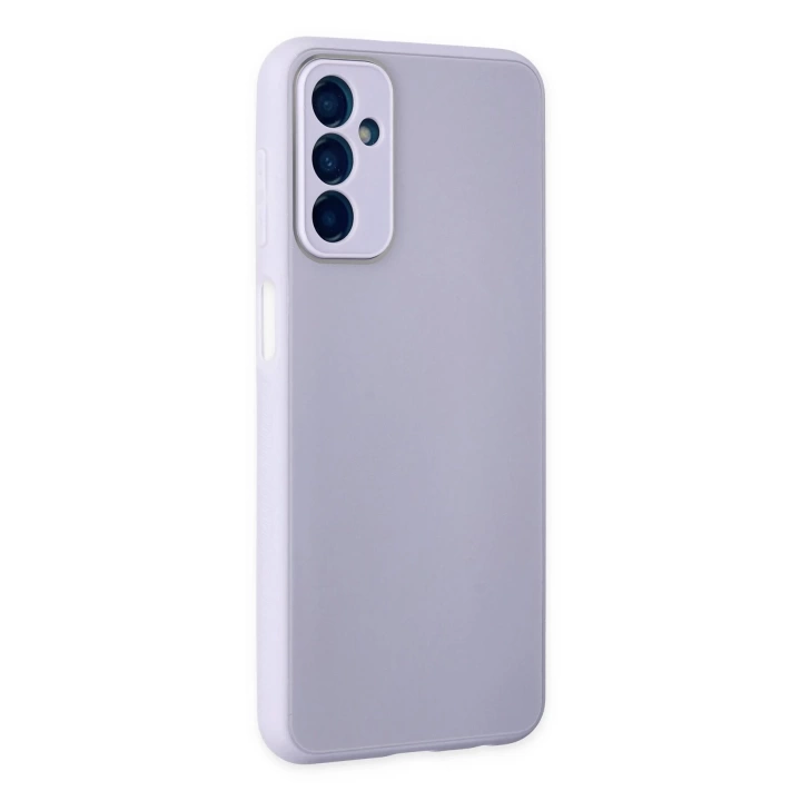 BFS  Samsung Galaxy M23 Kılıf Glass Kapak - Lila