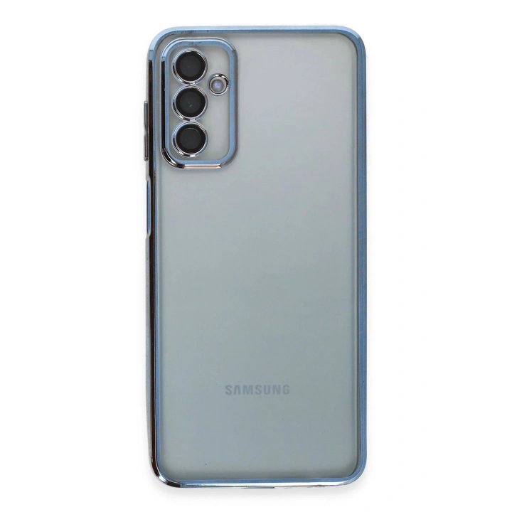 BFS Samsung Galaxy M23 Kılıf Lensli Silikon - Açık Mavi