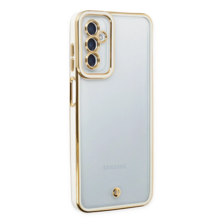 BFS  Samsung Galaxy M23 Kılıf Liva Lens Silikon - Beyaz