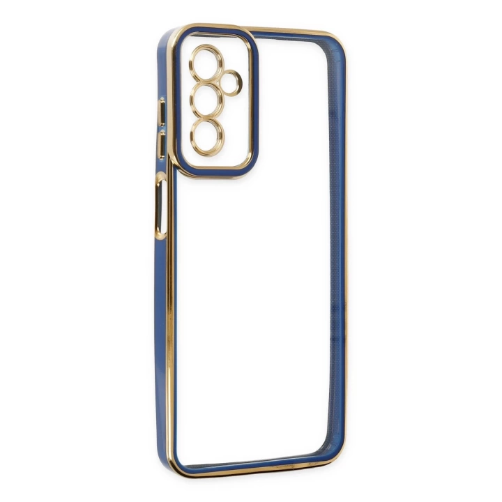 BFS  Samsung Galaxy M23 Kılıf Liva Lens Silikon - Mavi