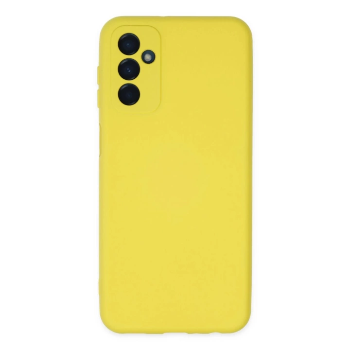 BFS  Samsung Galaxy M23 Kılıf Nano içi Kadife Silikon - Sarı