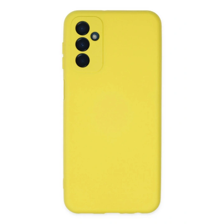 BFS Samsung Galaxy M23 Kılıf Nano içi Kadife Silikon - Sarı