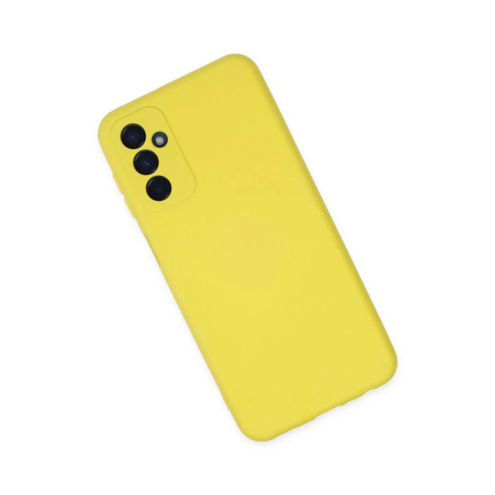 BFS  Samsung Galaxy M23 Kılıf Nano içi Kadife Silikon - Sarı