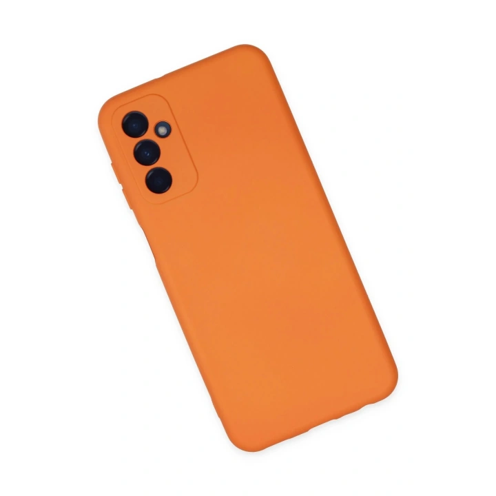 BFS Samsung Galaxy M23 Kılıf Nano içi Kadife Silikon - Turuncu