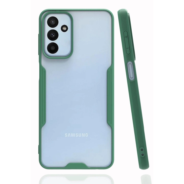 BFS  Samsung Galaxy M23 Kılıf Platin Silikon - Yeşil