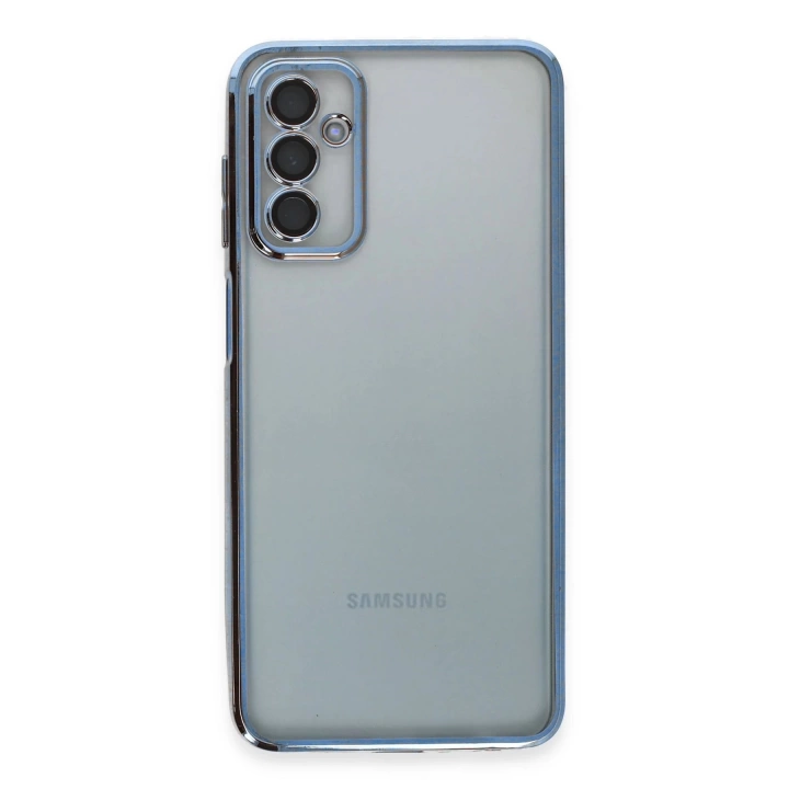 BFS  Samsung Galaxy M23 Kılıf Razer Lensli Silikon - Açık Mavi