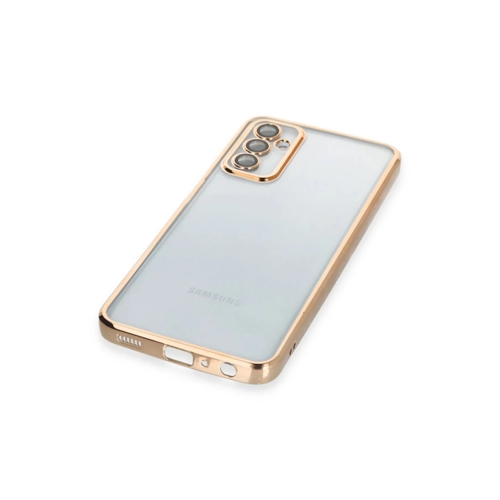 BFS  Samsung Galaxy M23 Kılıf Razer Lensli Silikon - Gold