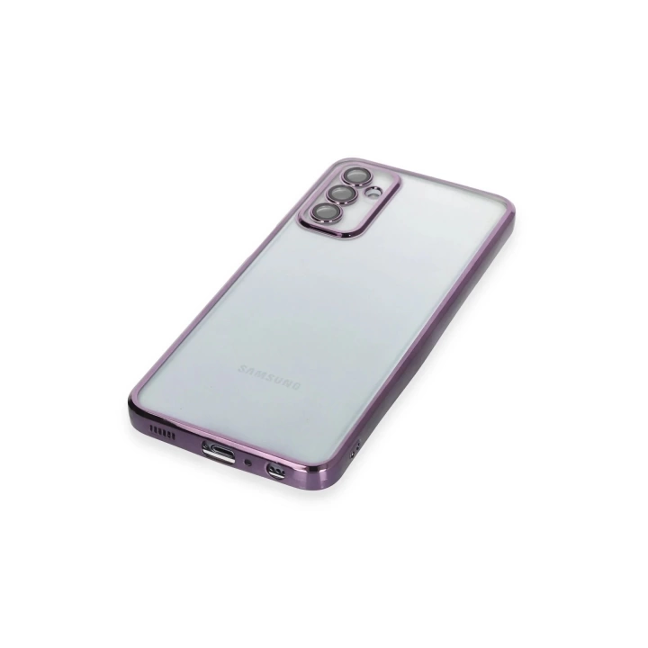 BFS  Samsung Galaxy M23 Kılıf Razer Lensli Silikon - Mor