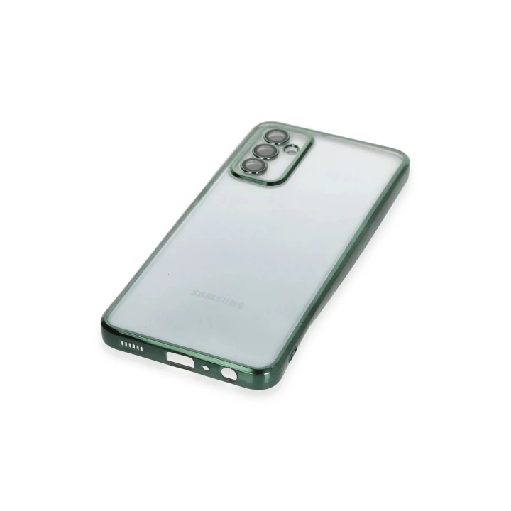 BFS  Samsung Galaxy M23 Kılıf Razer Lensli Silikon - Yeşil
