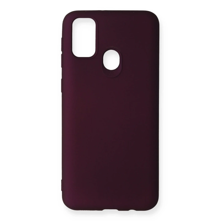 BFS  Samsung Galaxy M30S Kılıf First Silikon - Mürdüm