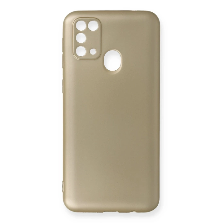 BFS  Samsung Galaxy M31 Kılıf First Silikon - Gold