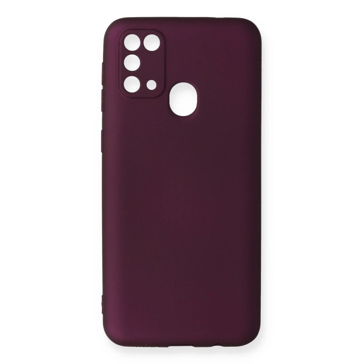BFS  Samsung Galaxy M31 Kılıf First Silikon - Mürdüm