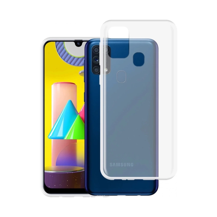 BFS  Samsung Galaxy M31 Kılıf Lüx Şeffaf Silikon