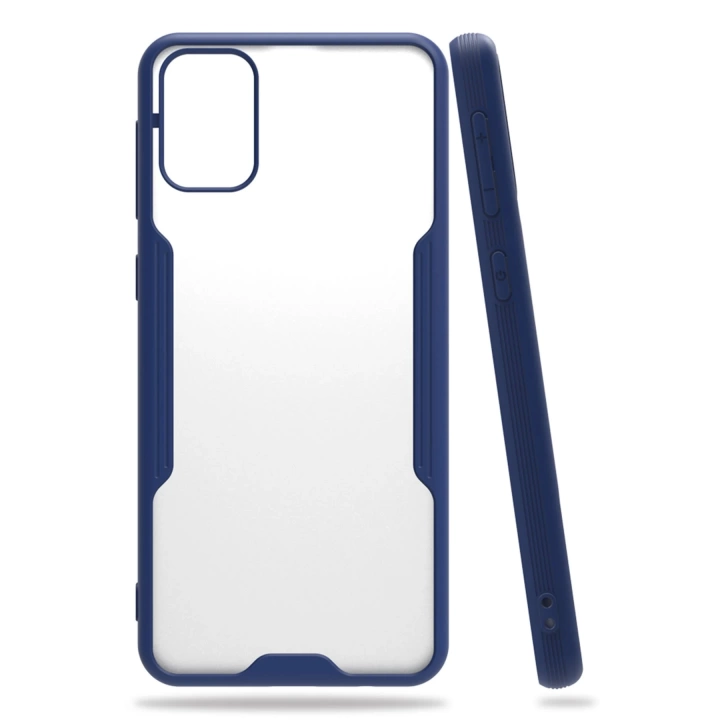 BFS  Samsung Galaxy M31 Kılıf Platin Silikon - Lacivert