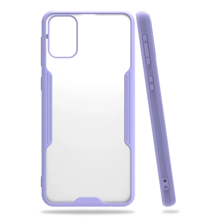 BFS  Samsung Galaxy M31 Kılıf Platin Silikon - Lila