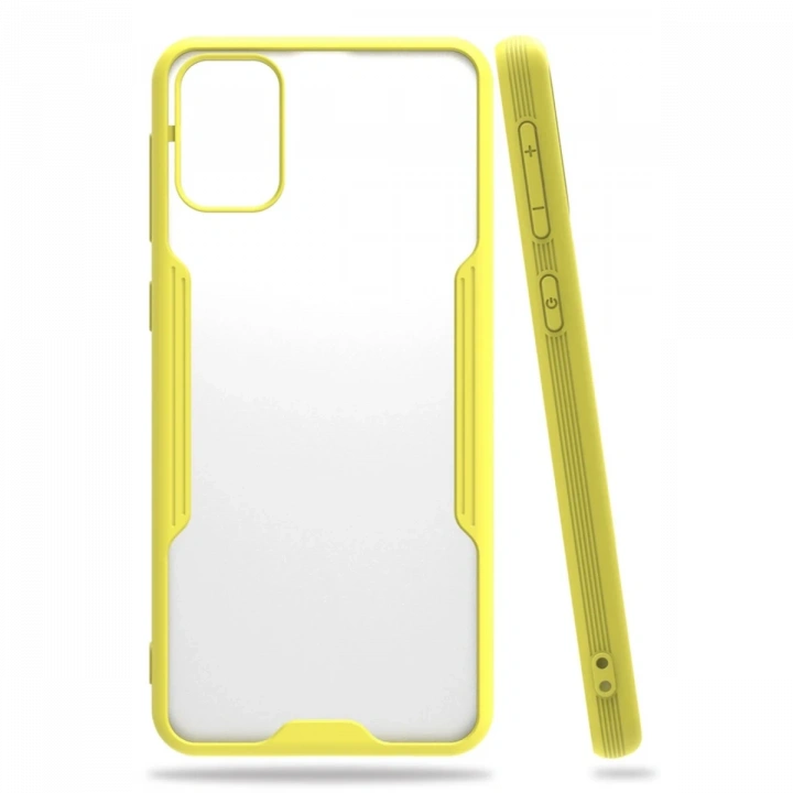 BFS  Samsung Galaxy M31 Kılıf Platin Silikon - Sarı