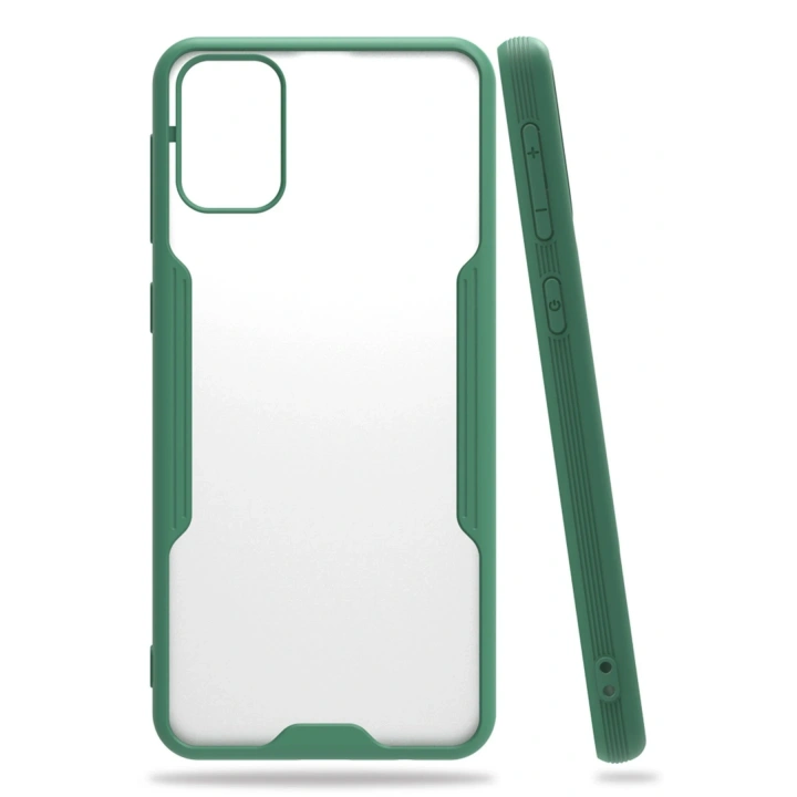 BFS  Samsung Galaxy M31 Kılıf Platin Silikon - Yeşil