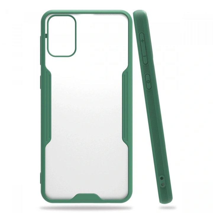 BFS  Samsung Galaxy M31 Kılıf Platin Silikon - Yeşil