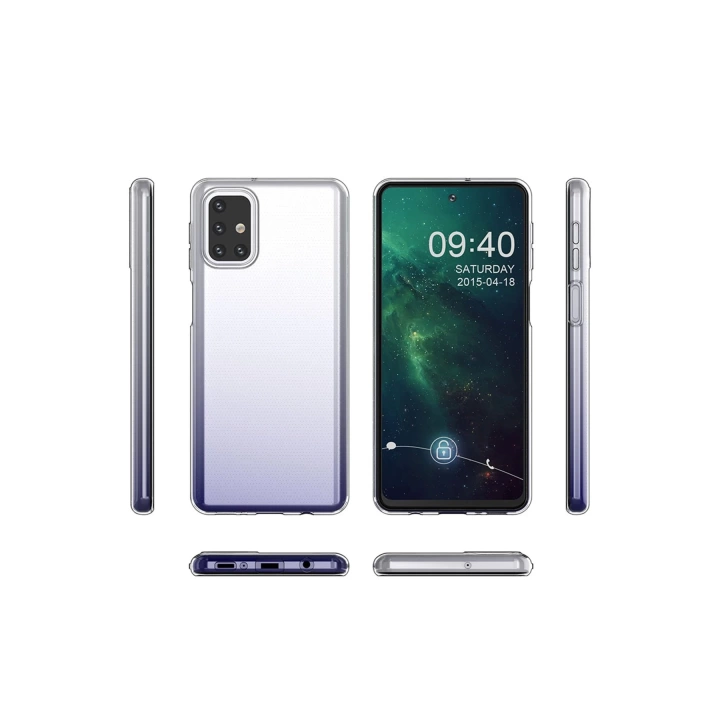 BFS  Samsung Galaxy M31S Kılıf Lüx Şeffaf Silikon