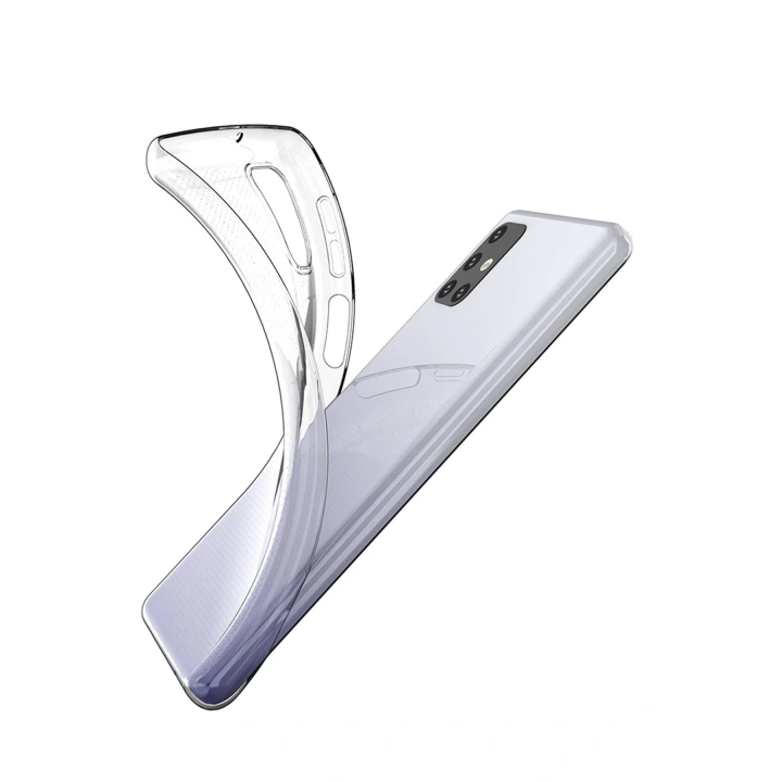 BFS  Samsung Galaxy M31S Kılıf Lüx Şeffaf Silikon