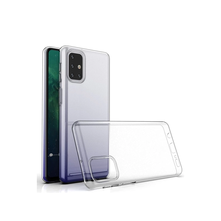 BFS  Samsung Galaxy M31S Kılıf Lüx Şeffaf Silikon