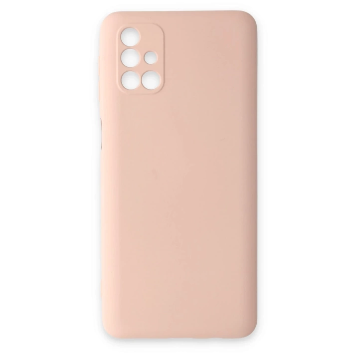 BFS  Samsung Galaxy M31S Kılıf Nano içi Kadife Silikon - Pudra