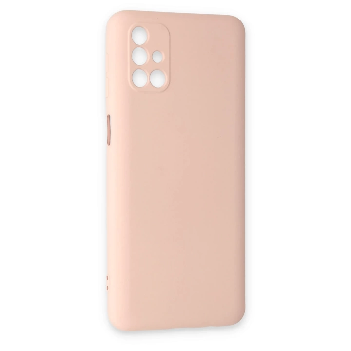 BFS  Samsung Galaxy M31S Kılıf Nano içi Kadife Silikon - Pudra
