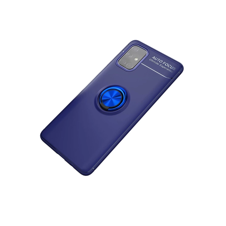 BFS  Samsung Galaxy M31S Kılıf Range Yüzüklü Silikon - Mavi