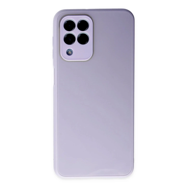 BFS  Samsung Galaxy M33 Kılıf Glass Kapak - Lila