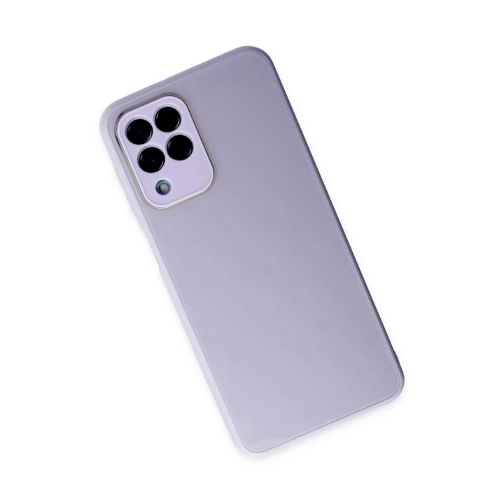 BFS  Samsung Galaxy M33 Kılıf Glass Kapak - Lila