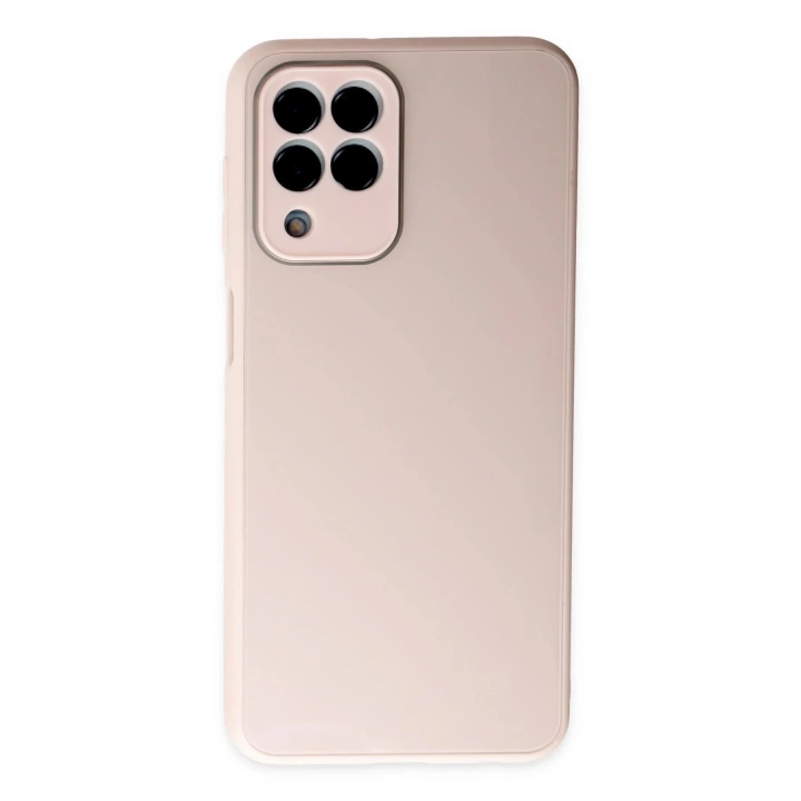 BFS  Samsung Galaxy M33 Kılıf Glass Kapak - Pembe