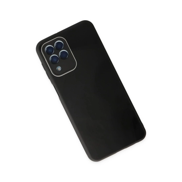 BFS  Samsung Galaxy M33 Kılıf Glass Kapak - Siyah