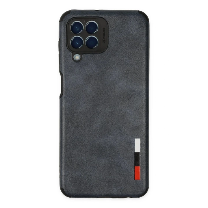 BFS  Samsung Galaxy M33 Kılıf Loop Deri Silikon - Lacivert