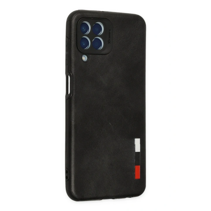 BFS  Samsung Galaxy M33 Kılıf Loop Deri Silikon - Siyah